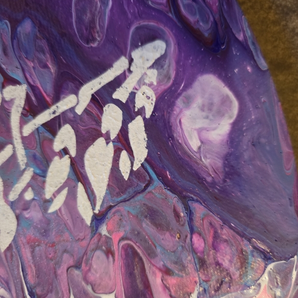 HANDCRAFTED Abstract Heart Painting HANDMADE HANDPAINTED Home Wall Art Decor - Picture 10 of 17